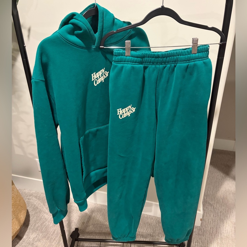 Happy Camper Puff Series Sweatshirt / Sweatpants Set